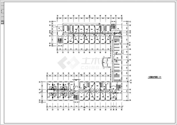 学校宿舍楼电气cad施工图（共6张）-图一