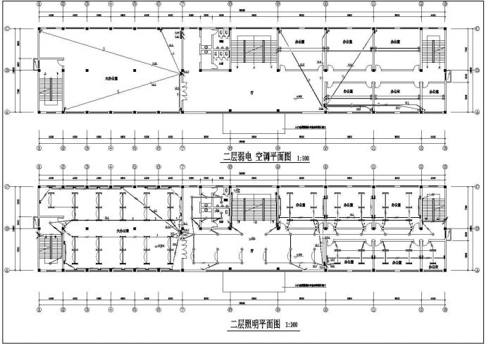 某地小型的宿舍楼电气CAD规划参考图_图1