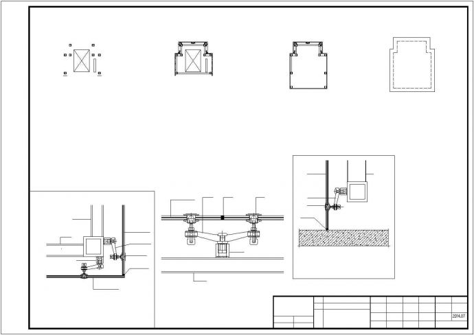 增建五层钢框架结构观光电梯结构施工图_图1