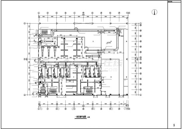 某办公楼直燃中央空调设计图纸-图二