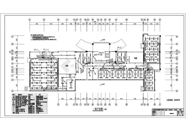 某地5层楼老年大学电气设计施工图-图一
