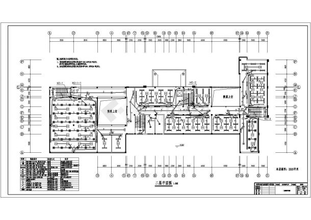 某地5层楼老年大学电气设计施工图-图二