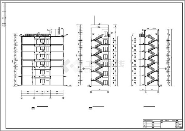 商务楼建筑全套设计施工CAD图纸-图一