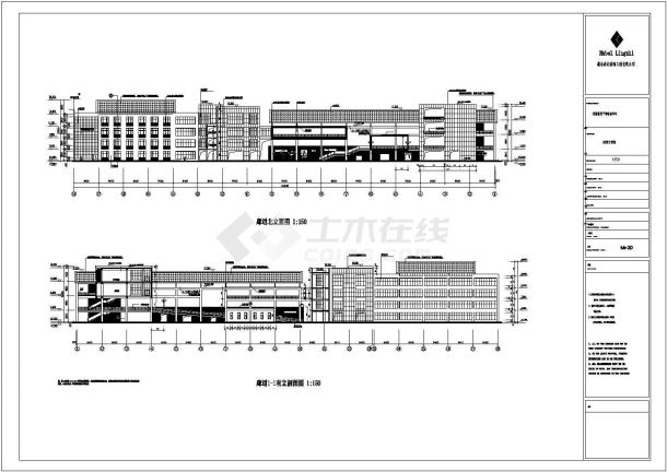 某房产公司多层钢结构工程CAD图纸-图二