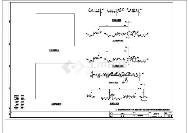 安徽疾控中心给排水施工图-图一