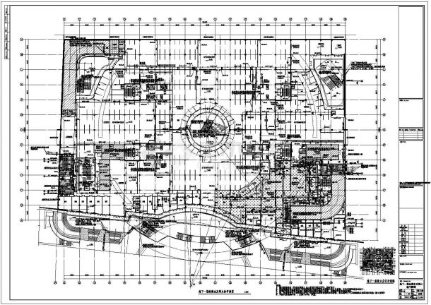 江苏大型地下购物广场给排水图纸-图二