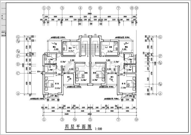 三层度假别墅建筑设计施工图-图二