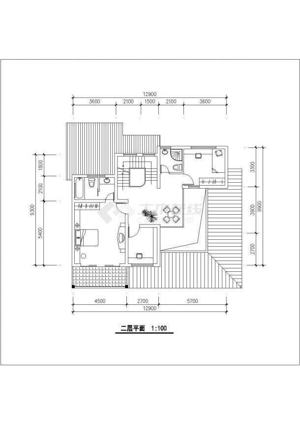 353平米别墅建筑设计图纸-图一