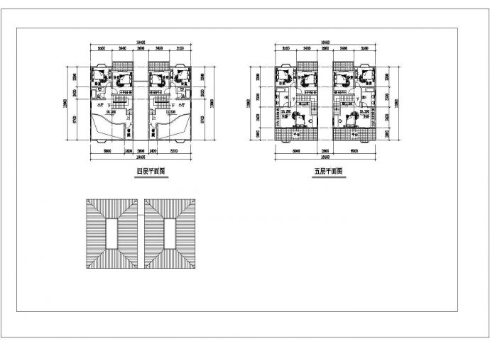 五层高档别墅建筑设计施工图_图1