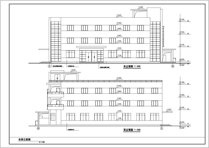 南方某地某宿舍楼建筑设计图（共10张）_图1