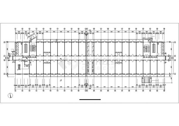 某农业大学11号学生公寓建筑图纸-图二