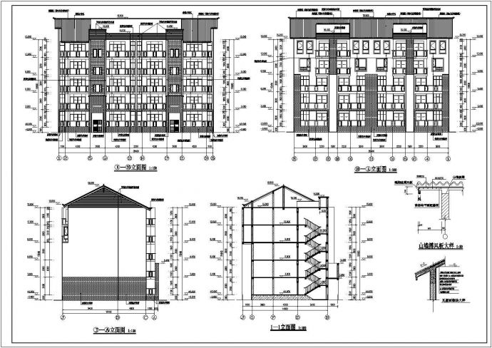 某地六层砖混结构住宅建筑设计施工图_图1