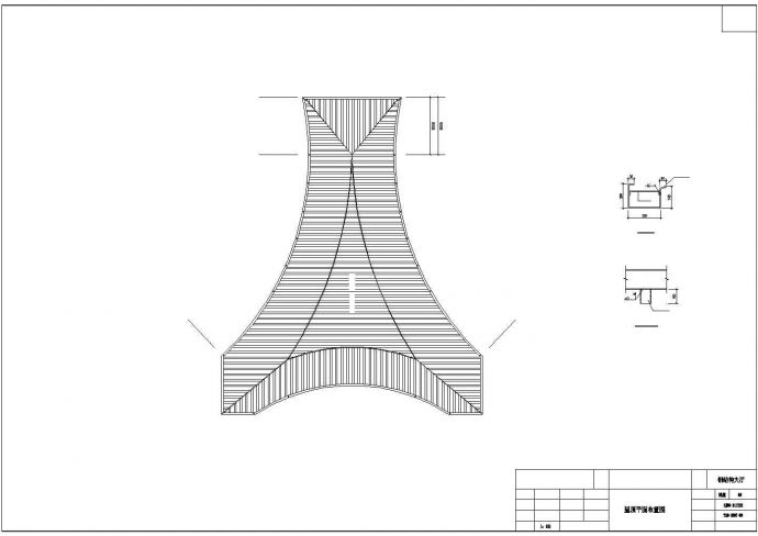 某钢结构休闲大厅结构设计图_图1