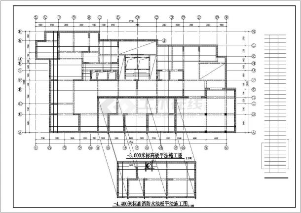 抚顺某5层框架住宅建筑结构设计图-图二