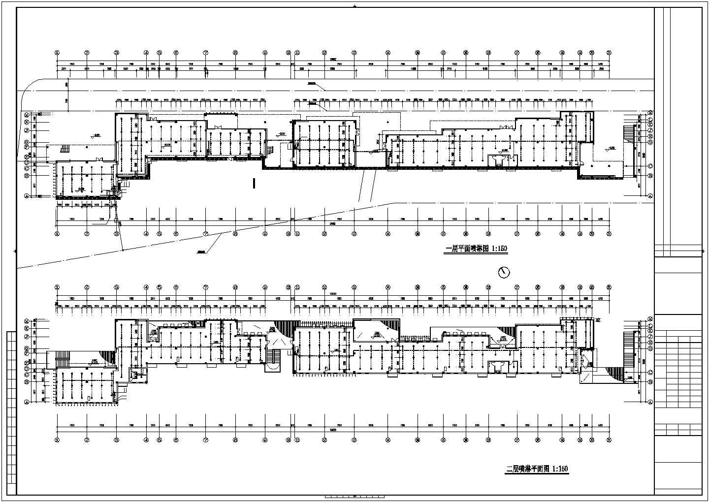 二层沿街商业建筑给排水施工图