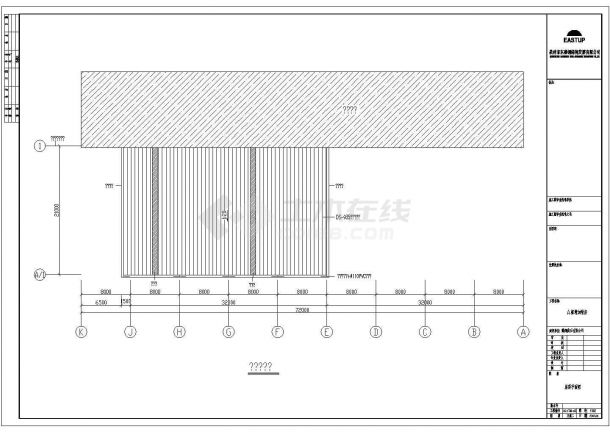 某岩石公司典型的钢结构cad建筑图（共12张）-图二