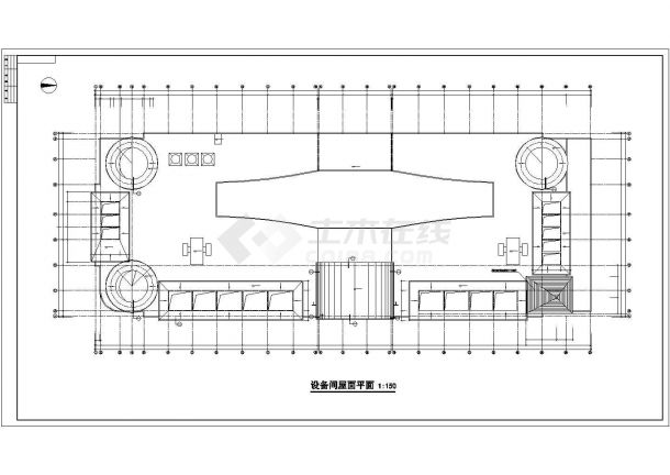 某地四层大型商场建筑图（全套）-图一