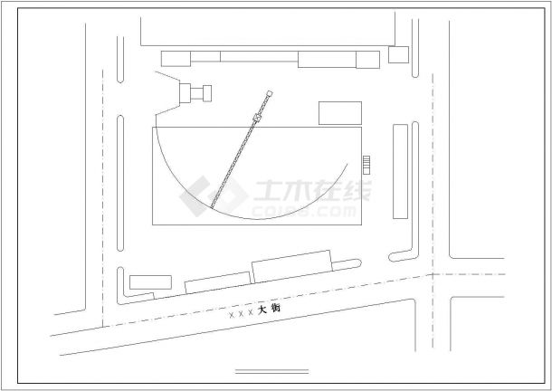 某地四层大型超市建筑图（含设计说明）-图一