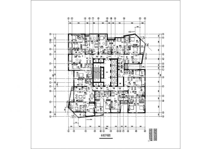 某市经典高层点式住宅楼建筑CAD布置图_图1