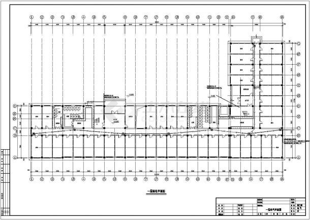 公司六层宿舍楼电气施工图纸-图二