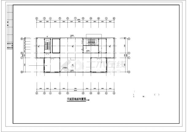 某机关公司办公楼室内装修cad施工图附带效果图（共30张）-图二
