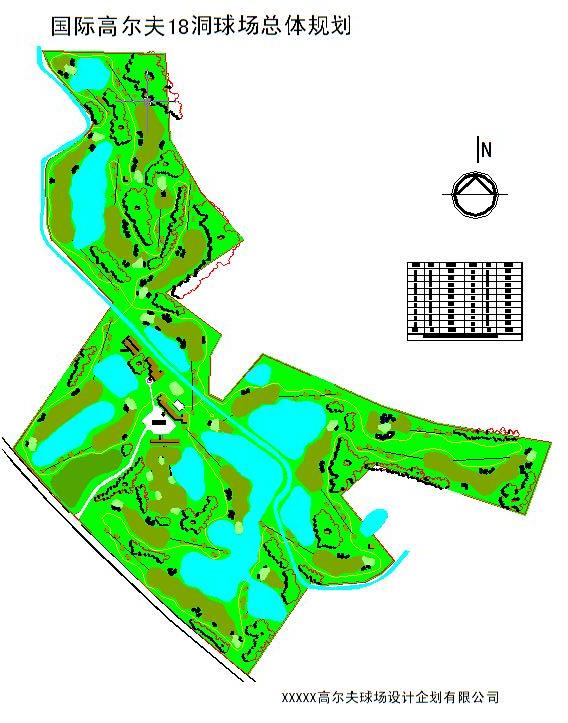 某高尔夫球场规划设计图_图1