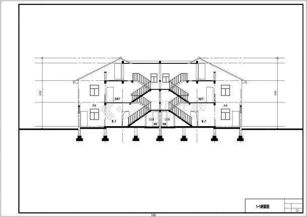 某别墅区建筑及规划设计CAD方案图-图二