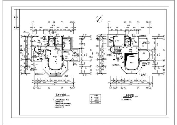 别墅设计建筑CAD示意图_图1