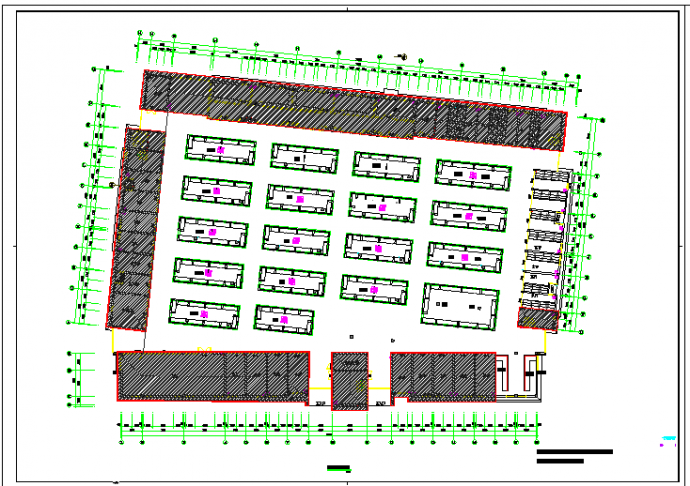 平仓某农贸市场改造及装饰工程CAD平面布置参考图_图1