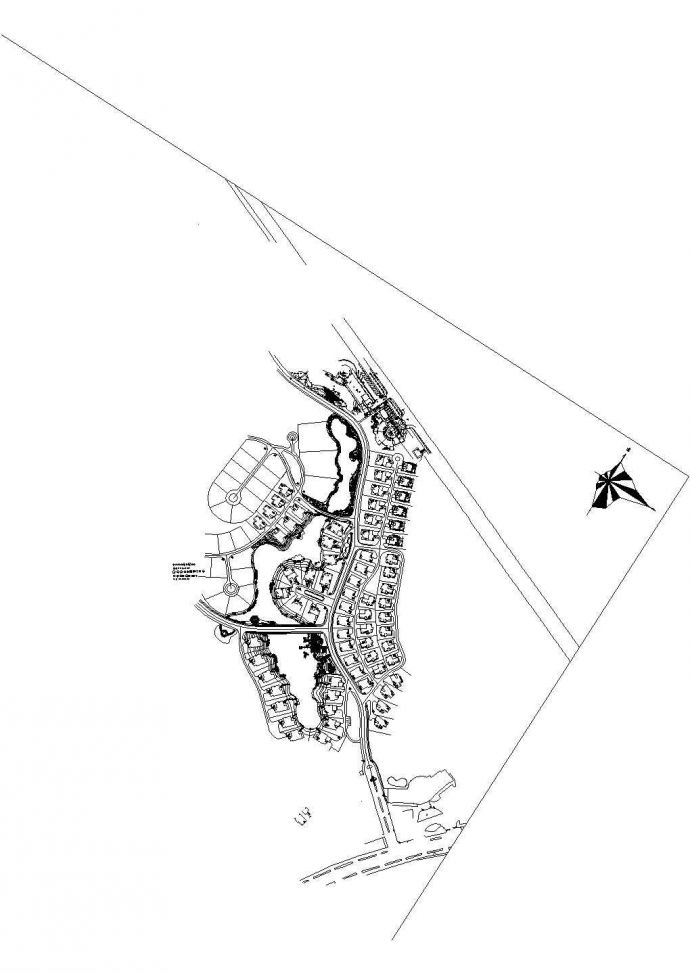 某小区绿化设计建筑CAD图_图1