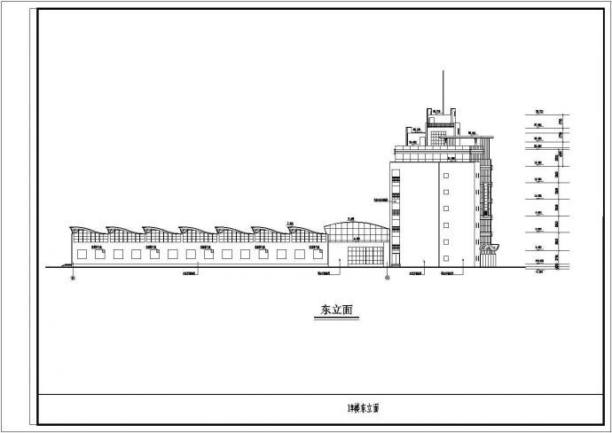 某地七层框架结构研发办公楼建筑设计方案图_图1