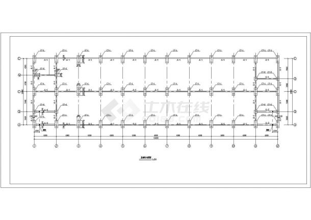 某地区2层钢结构18米跨度66米长车间全套施工图纸-图二