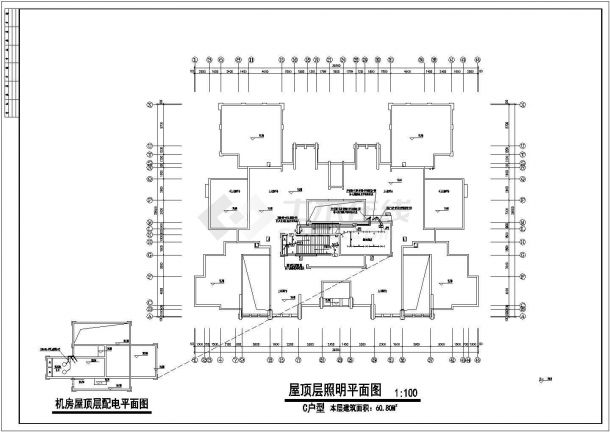 [重庆]某小区住宅楼全套电气施工图-图一