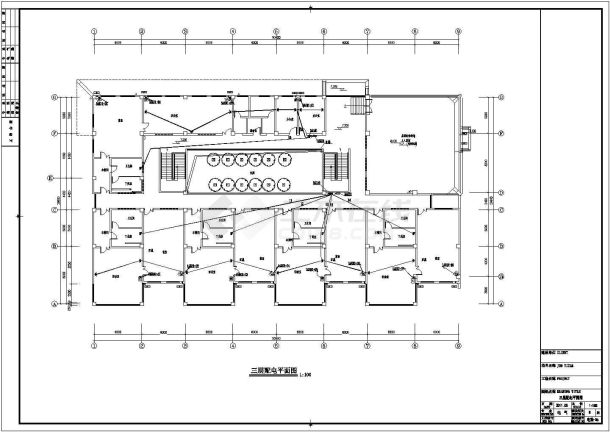 [登封]三层幼儿园电气施工图纸-图一