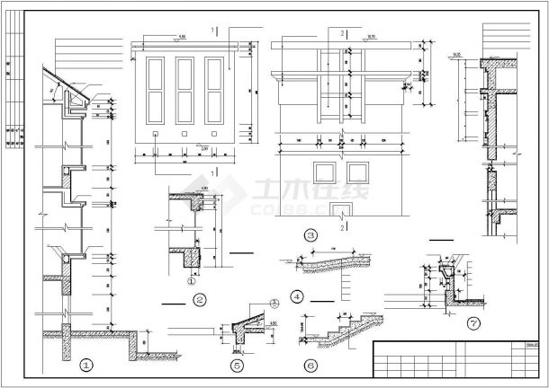 广州冠迪花园双连别墅基础CAD平面布置参考图-图二