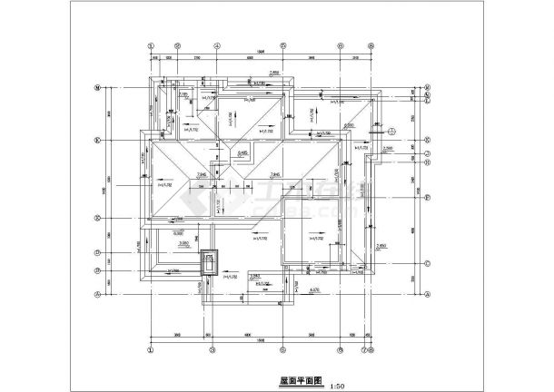 2层欧式别墅建筑设计施工平立面CAD参考详套图-图一
