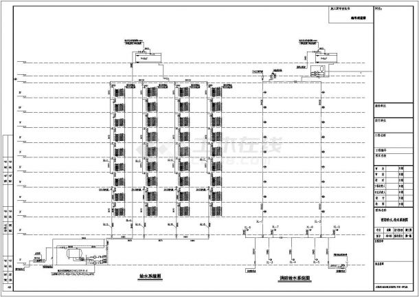 某十一层住宅楼建筑给排水消防设计施工图-图一