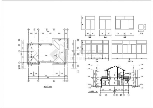 某地二层小型别墅楼建筑方案设计图-图二