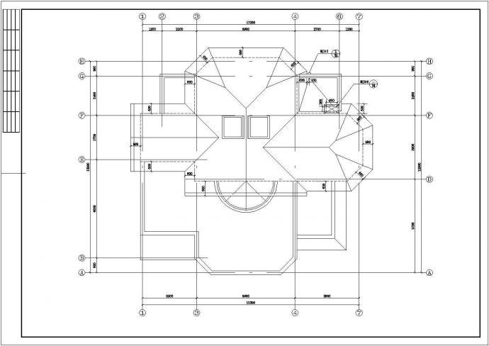 精美庄园别墅建筑规划CAD详细参考图_图1