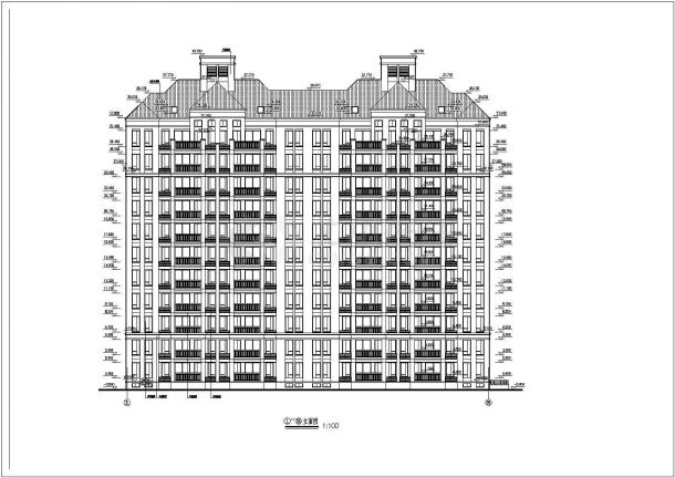 某小区11层剪力墙结构住宅楼建筑设计方案图-图一
