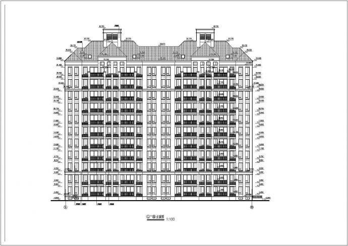 某小区11层剪力墙结构住宅楼建筑设计方案图_图1
