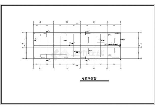 某4层框架结构办公楼建施CAD设计图纸-图一