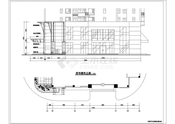 某市花园商业街详细CAD设计施工图-图二