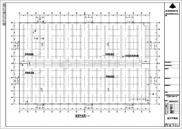 某地公司钢结构设计厂房CAD图-图二