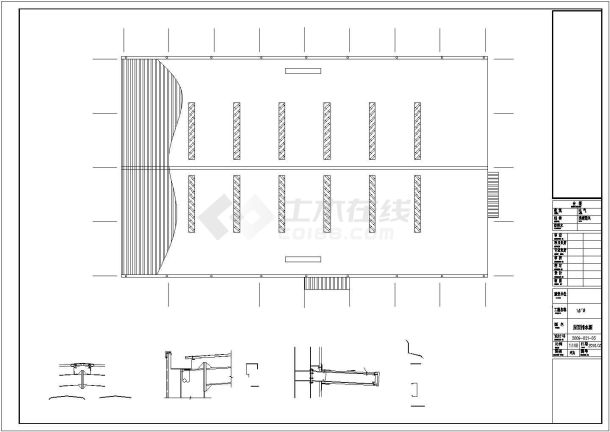 30米跨门式刚架厂房结构施工图-图二