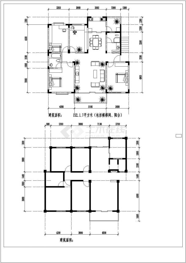 某大学职工住宅小区总平面规划设计方案图-图二