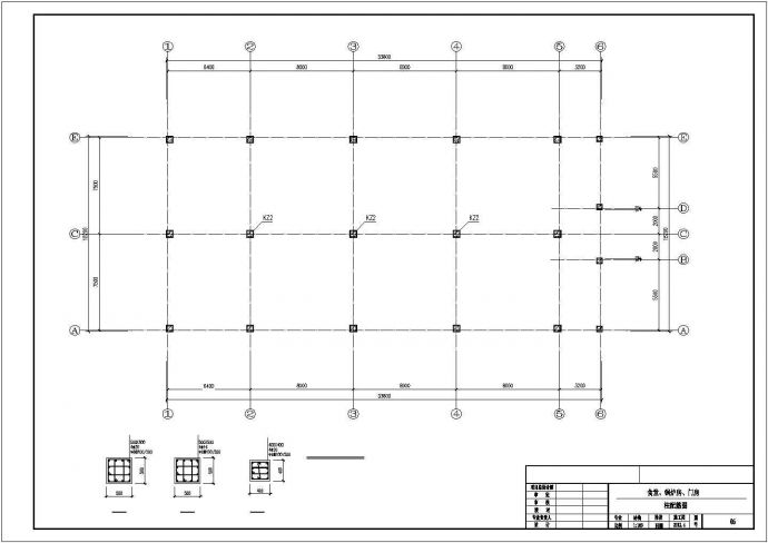 单层锅炉房结构CAD示意图_图1