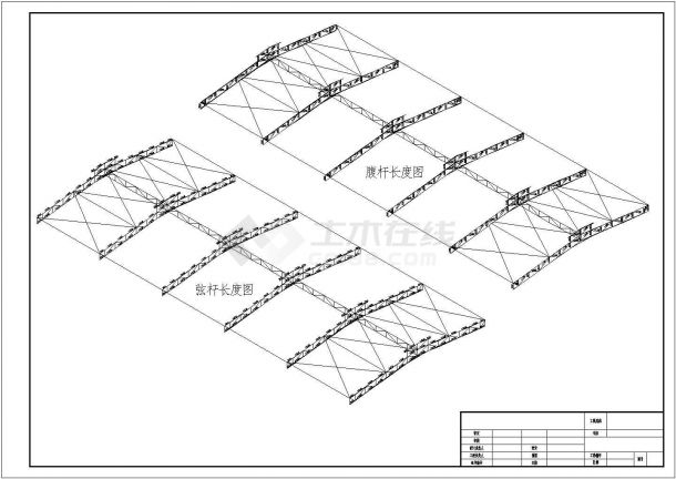 某地13米单跨管桁架结构厂房方案图（带气楼）-图二