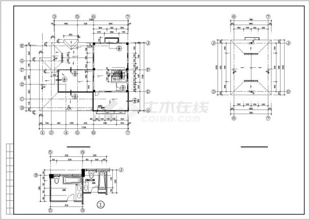 简约中式别墅建筑规划CAD套图-图二