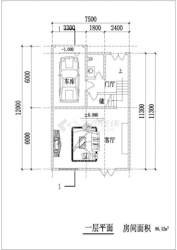 某地三层小别墅建筑设计方案图-图二